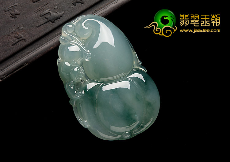 冰种飘花缅甸翡翠A货福禄寿挂件
