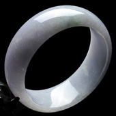 糯冰种紫罗兰缅甸翡翠A货手镯（58mm）