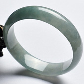 冰种晴水缅甸翡翠A货手镯（63mm）