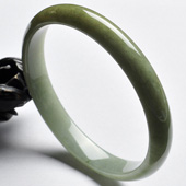 糯冰种淡褐黄翡缅甸翡翠A货臂镯（81.2mm）