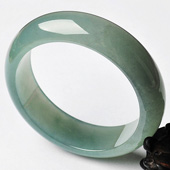 冰种晴水缅甸翡翠A货手镯（57.4mm）