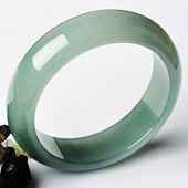 冰种晴水缅甸翡翠A货手镯（57.4mm）