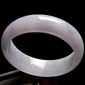糯冰种春带彩缅甸翡翠A货手镯（59.7mm）