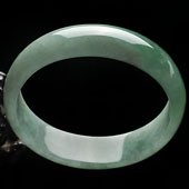 糯冰种飘花缅甸翡翠A货贵妃镯（54mm-48.7mm）