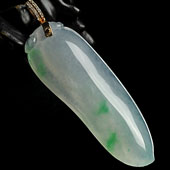 （超值推荐）冰种飘翠缅甸翡翠A货福瓜挂件