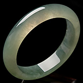 冰种晴水缅甸翡翠A货手镯（55.8mm）