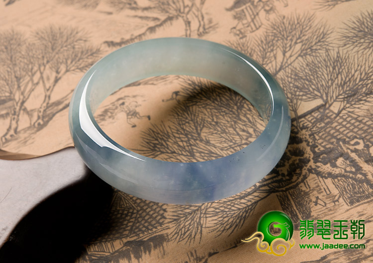 冰种紫罗兰缅甸翡翠A货手镯（57.7mm）