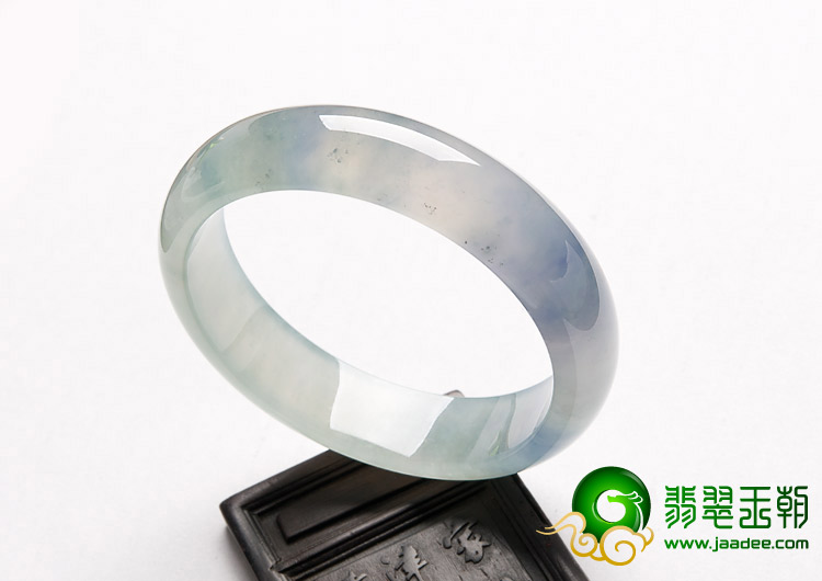 冰种紫罗兰缅甸翡翠A货手镯（57.7mm）