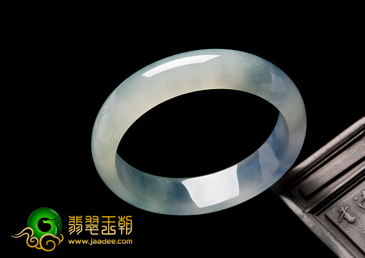 冰种紫罗兰缅甸翡翠A货手镯（57.7mm）