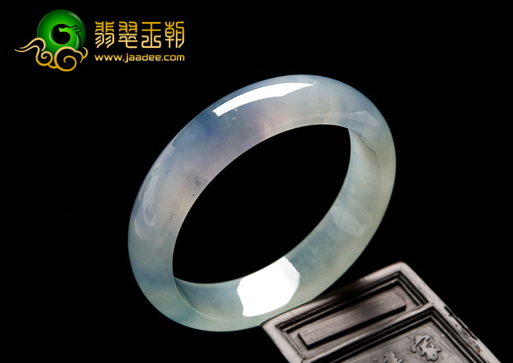 冰种紫罗兰缅甸翡翠A货手镯（57.7mm）