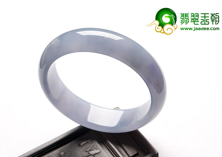 冰种紫罗兰缅甸翡翠A货手镯（56mm）