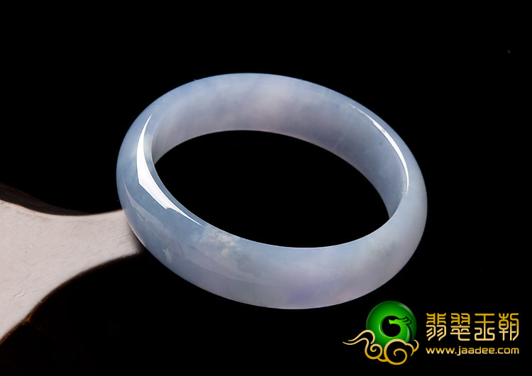 冰种紫罗兰缅甸翡翠A货手镯（56mm）