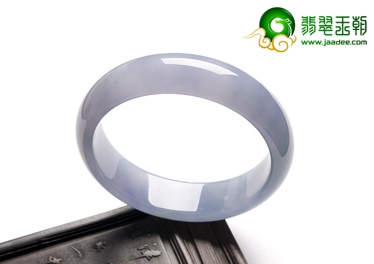 冰种紫罗兰缅甸翡翠A货手镯（56mm）