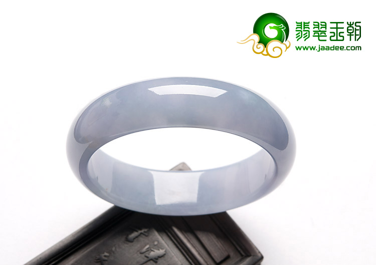 冰种紫罗兰缅甸翡翠A货手镯（56mm）