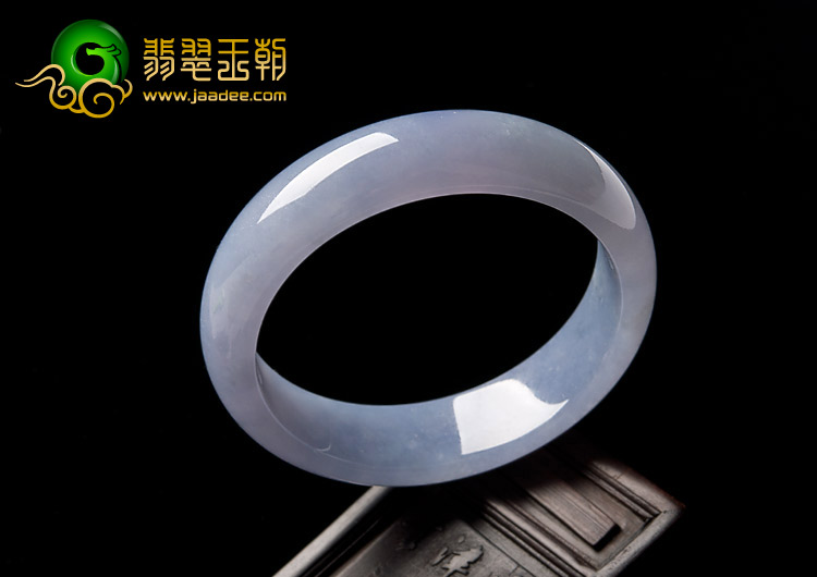 冰种紫罗兰缅甸翡翠A货手镯（54.5mm）
