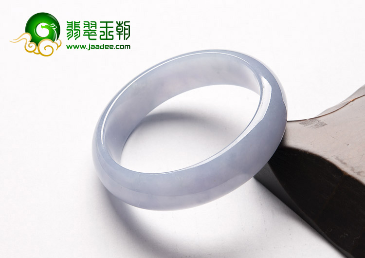 冰种紫罗兰缅甸翡翠A货手镯（54.5mm）