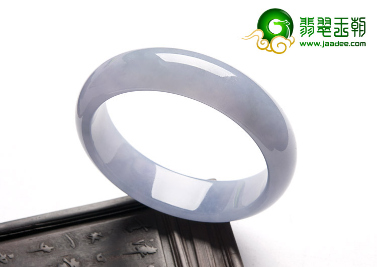 冰种紫罗兰缅甸翡翠A货手镯（54.5mm）