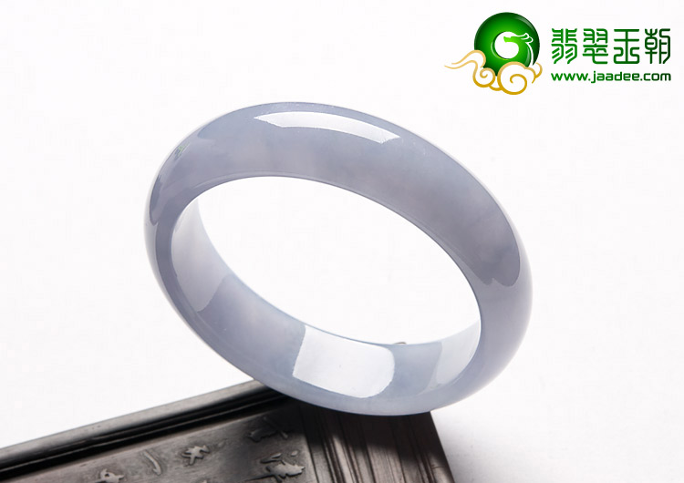 冰种紫罗兰缅甸翡翠A货手镯（54.5mm）