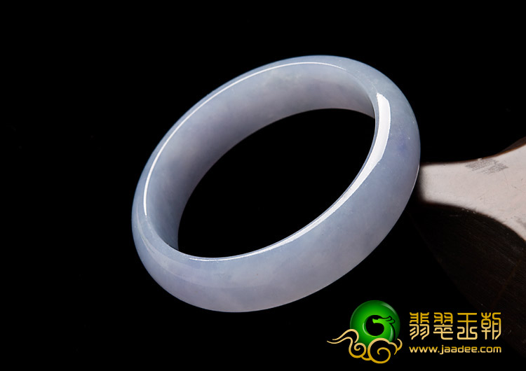 冰种紫罗兰缅甸翡翠A货手镯（54.5mm）