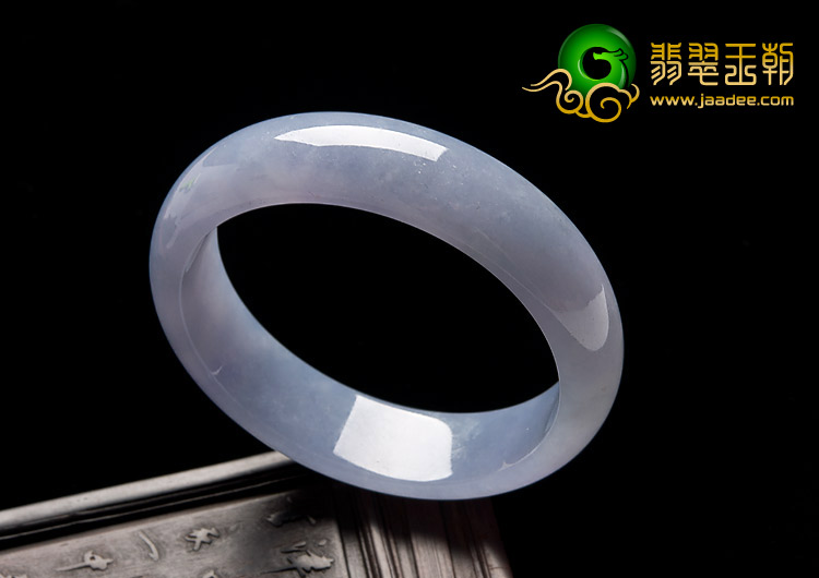 冰种紫罗兰缅甸翡翠A货手镯（54.5mm）