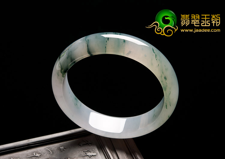 冰种飘花缅甸翡翠A货手镯（58.2mm）