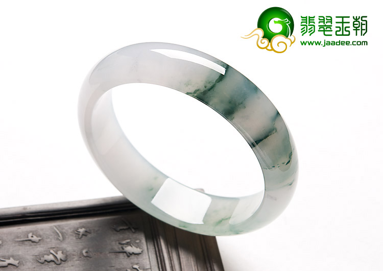 冰种飘花缅甸翡翠A货手镯（58.2mm）
