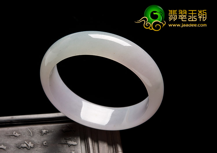 糯冰种淡晴水缅甸翡翠A货手镯（54mm）