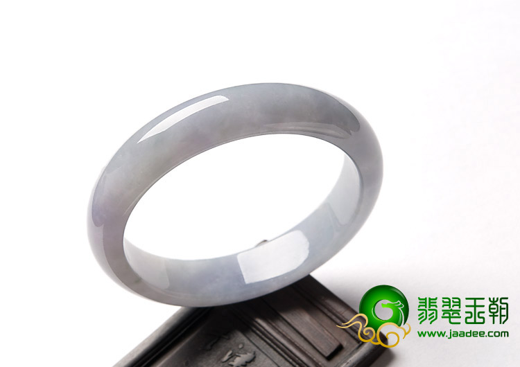 糯冰种紫罗兰缅甸翡翠A货手镯（55.9mm）