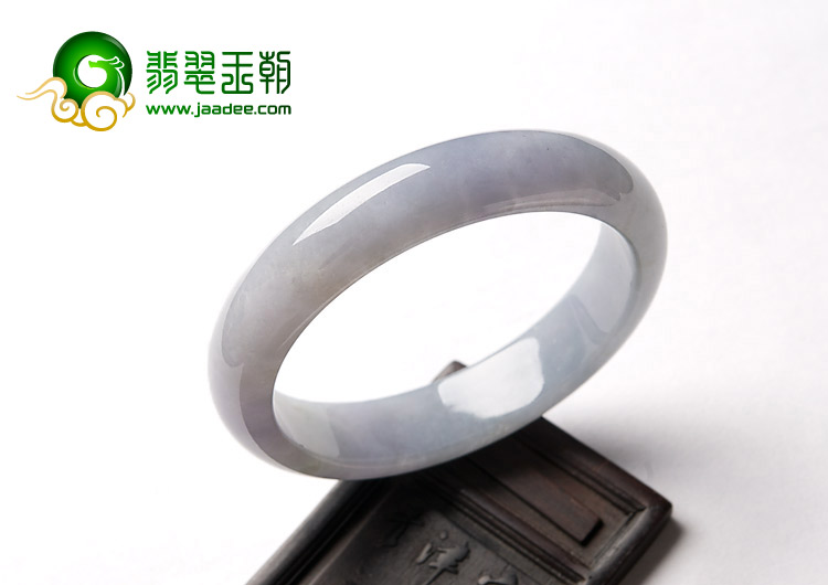 糯冰种紫罗兰缅甸翡翠A货手镯（55.9mm）