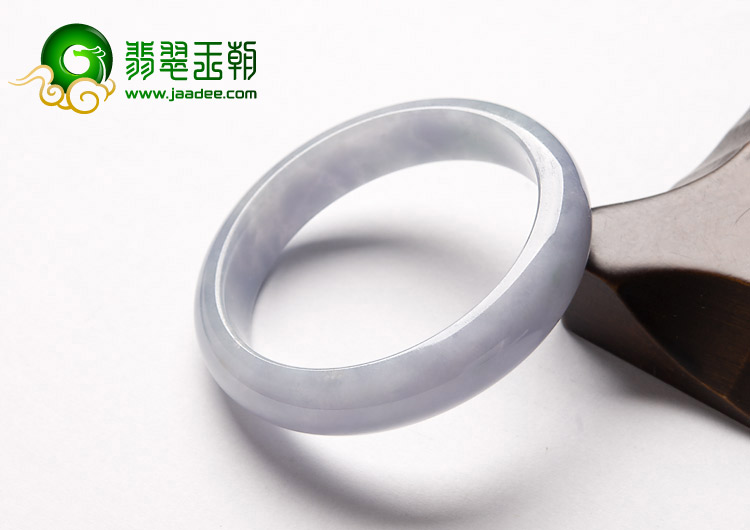 糯冰种紫罗兰缅甸翡翠A货手镯（56mm）