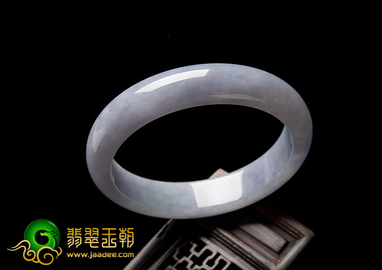 糯冰种紫罗兰缅甸翡翠A货手镯（56mm）
