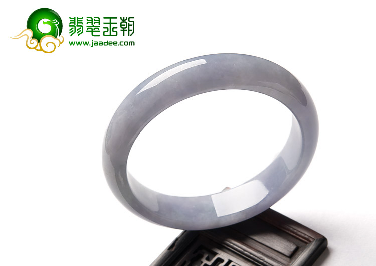 糯冰种紫罗兰缅甸翡翠A货手镯（56mm）