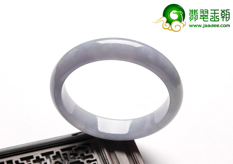糯冰种紫罗兰缅甸翡翠A货手镯（56mm）