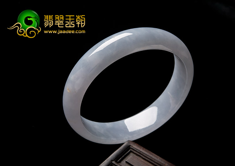 糯冰种紫罗兰缅甸翡翠A货手镯（55.4mm）
