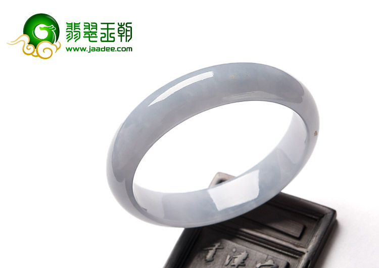 糯冰种紫罗兰缅甸翡翠A货手镯（55.4mm）