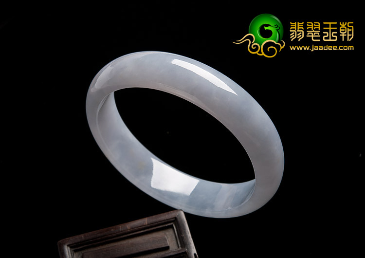 糯冰种紫罗兰缅甸翡翠A货手镯（55.4mm）