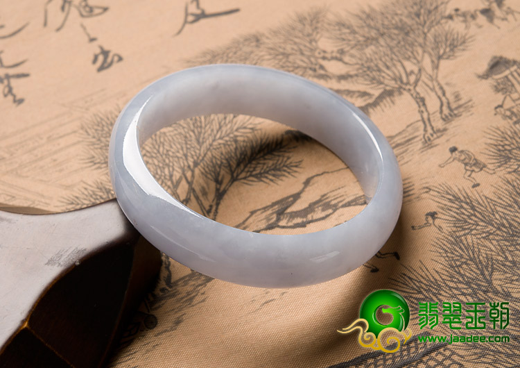 糯冰种紫罗兰缅甸翡翠A货手镯（51.3mm）