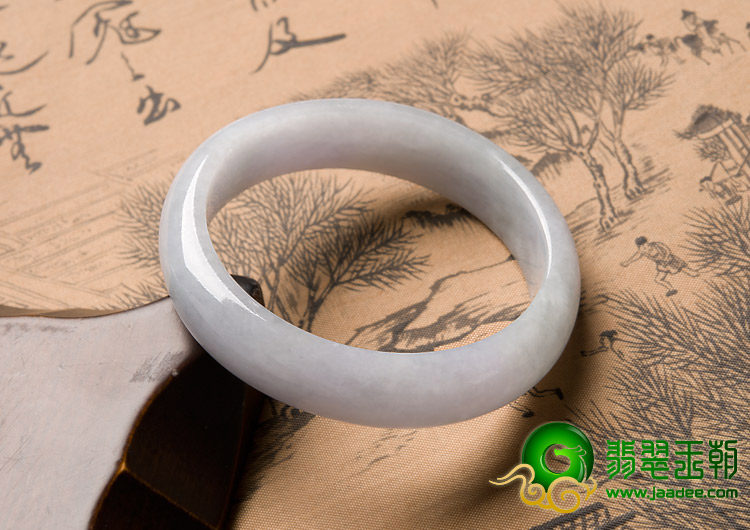 糯冰种紫罗兰缅甸翡翠A货手镯（52.3mm）