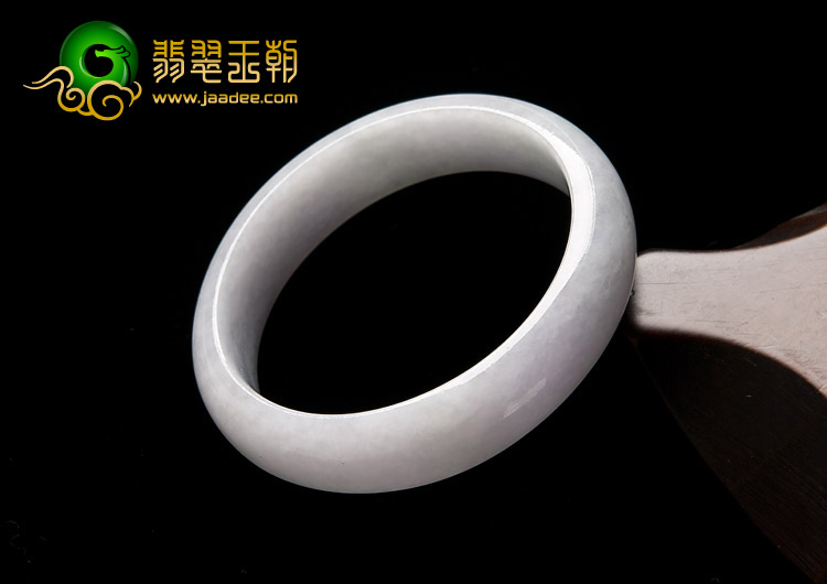 糯冰种紫罗兰缅甸翡翠A货手镯（52.3mm）