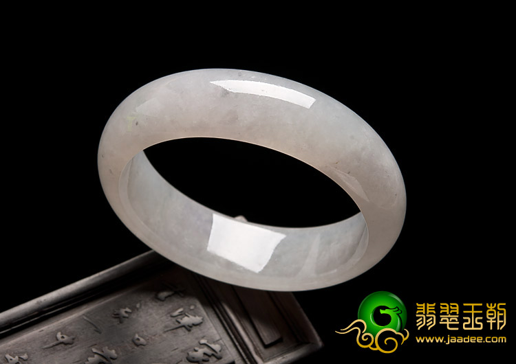 冰种淡晴水缅甸翡翠A货手镯（59.2mm）
