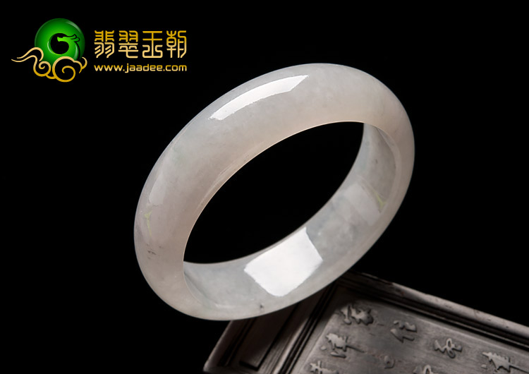 冰种淡晴水缅甸翡翠A货手镯（59.2mm）