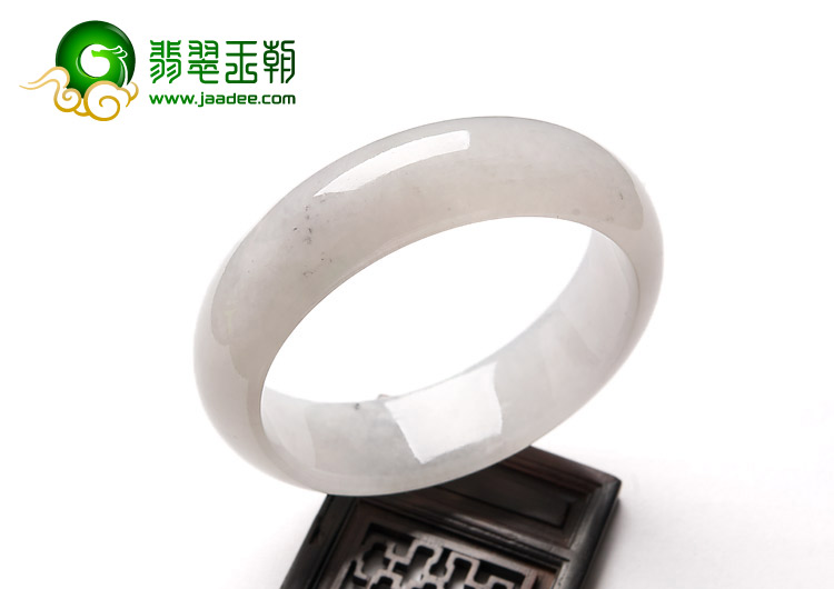 冰种淡晴水缅甸翡翠A货手镯（59.2mm）