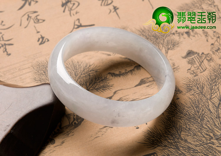 冰种淡晴水缅甸翡翠A货手镯（59.2mm）