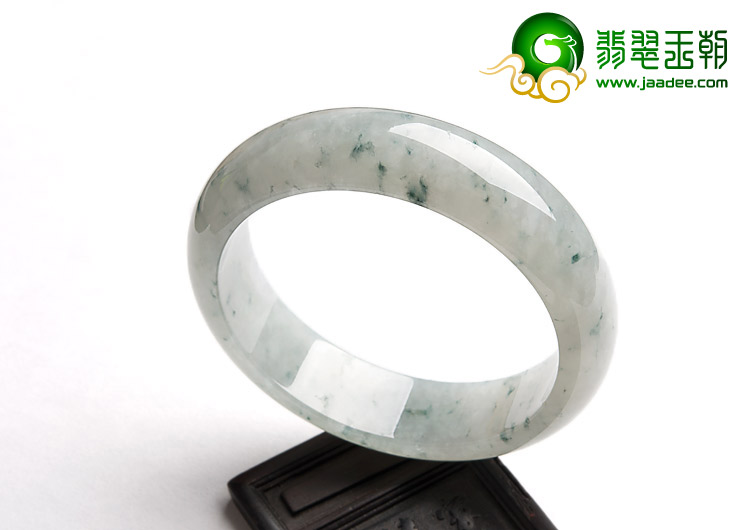 糯冰种飘花缅甸翡翠A货手镯（59.4mm）