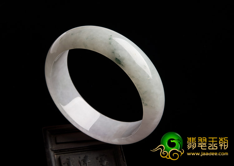 糯冰种晴水缅甸翡翠A货手镯（58.4mm）