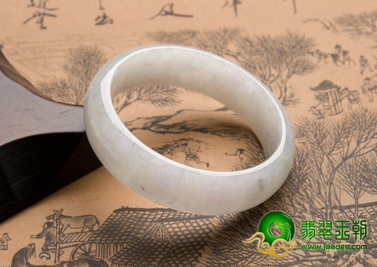 糯冰种晴水缅甸翡翠A货手镯（57.4mm）