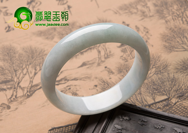 糯冰种晴水缅甸翡翠A货手镯（59.6mm）