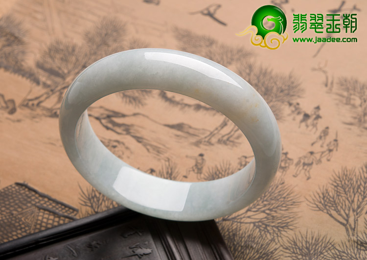 糯冰种晴水缅甸翡翠A货手镯（59.6mm）
