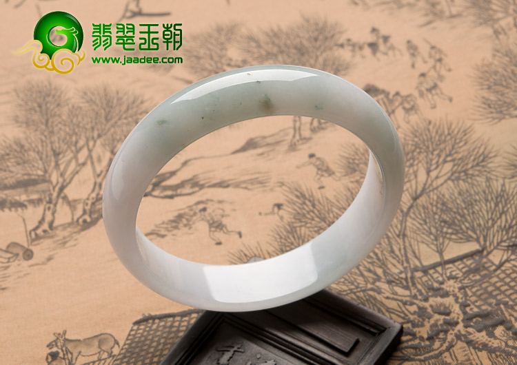糯冰种晴水缅甸翡翠A货手镯（57.7mm）