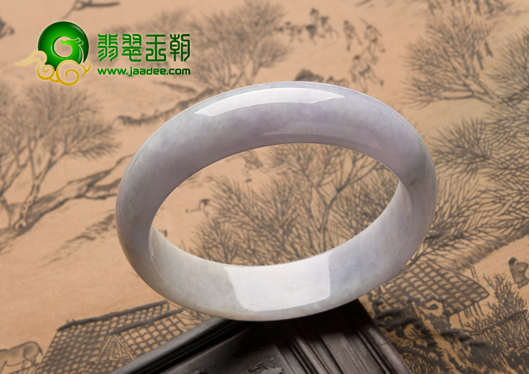 糯冰种紫罗兰缅甸翡翠A货手镯（58.4mm）
